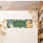 ヴィンテージエレガンスウィリアムモリスフローラブライダル ラベル