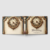 ヴィンテージエレガンスエレガント：時計とハート。 ゲストブック (全面)