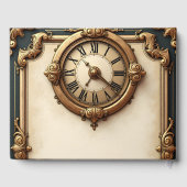 ヴィンテージエレガンスエレガント：時計とハート。 ゲストブック (裏面)