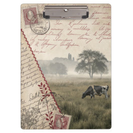 ヴィンテージエレガンスカウパスチュアクリップボード クリップボード