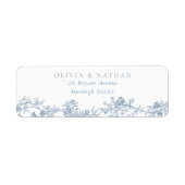 ヴィンテージエレガンスクラシック:結婚差出人住所 ラベル (正面)