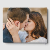 ヴィンテージエレガンスセージグリーンボウ写真結婚ズ ゲストブック (裏面)