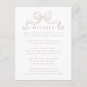 ヴィンテージエレガンスダスティバラボー結婚ズ詳細 エンクロージャーカード (正面)