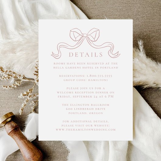 ヴィンテージエレガンスダスティバラボー結婚ズ詳細 エンクロージャーカード