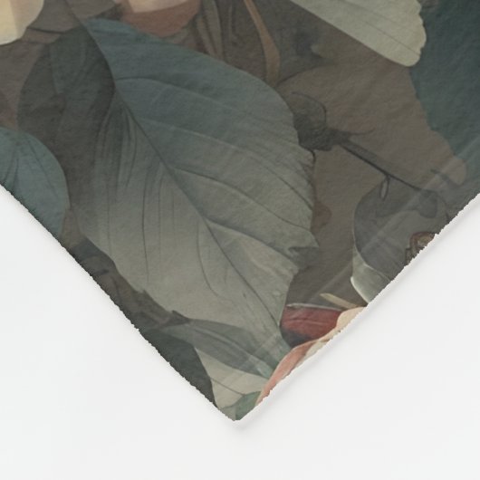 ヴィンテージエレガンステキスタイル フリースブランケット (角)