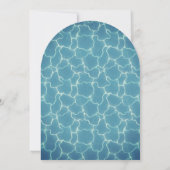 ヴィンテージエレガンスプールパーティー誕生日 招待状 (裏面)