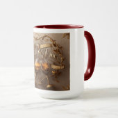 ヴィンテージエレガンスマグカップ：ワインのように老化素晴らし マグカップ (正面右)