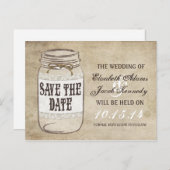 ヴィンテージエレガンスメイソンジャータウィーンザデイトを保存 案内ポストカード (正面/裏面)