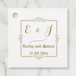 ヴィンテージエレガンスメッセージカード フェイバータグ