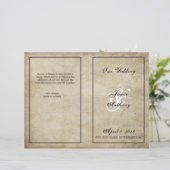 ヴィンテージエレガンス動揺して結婚式 プログラム (スタンド正面)