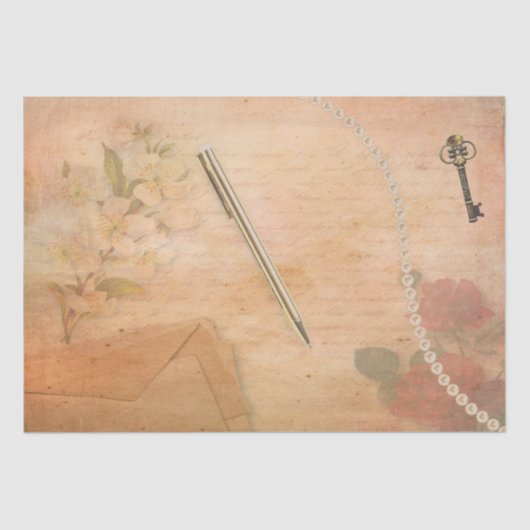 ヴィンテージエレガンス文房具エフエマデクページ 薄葉紙 (正面)