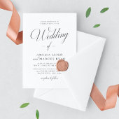 ヴィンテージエレガンス結婚スクリプトの写真招待状 招待状