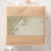 ヴィンテージエレガンス結婚トワールフローラダマスク ラベル (インサイチュ)