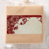 ヴィンテージエレガンス結婚トワールフローラダマスク ラベル (インサイチュ)