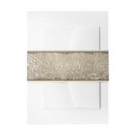 ヴィンテージエレガンス結婚トワール招待状ベリーバンド 招待状ベリーバンド