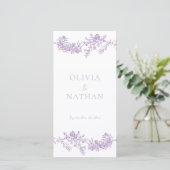 ヴィンテージエレガンス結婚パープル式プログラム (スタンド正面)