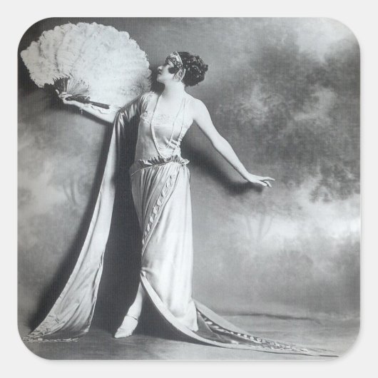 ヴィンテージエレガンス2ステッカー スクエアシール (正面)