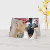 ヴィンテージエレガンス：アンティークストアMannequin Figuri カード (黄色い花)