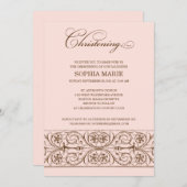 ヴィンテージエレガンス|《キリスト教》洗礼式や命名式招待状 招待状 (正面/裏面)