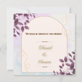 ヴィンテージエレガンス：クラシックフラワーの結婚式Save The セーブザデート (裏面)