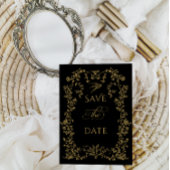 ヴィンテージエレガンス ゴールドフラワーズ フォトウェディング セーブザデート