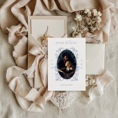 ヴィンテージエレガンス ダスティーブルー 花 フォトウェディング セーブザデート