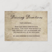 ヴィンテージエレガンス リボンとレースの受付カード エンクロージャーカード (裏面)