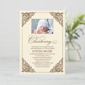 ヴィンテージエレガンス  |  洗礼式招待状 招待状 (スタンド正面)