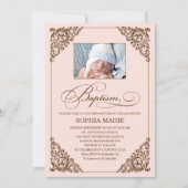 ヴィンテージエレガンス|洗礼招待状 招待状 (正面)