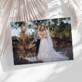 ヴィンテージエレガントが永遠に一緒に結婚の写真 案内状