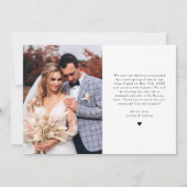 ヴィンテージエレガントが永遠に一緒に結婚の写真 案内状 (裏面)