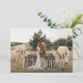 ヴィンテージエレガントが逃げ結婚た写真 案内状 (スタンド正面)