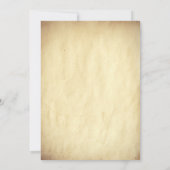 ヴィンテージエレガントと贅沢結婚の 招待状 (裏面)