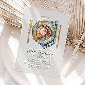 ヴィンテージエレガントに優しいカボチャのパイ 招待状