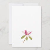 ヴィンテージエレガントのシャワー 招待状 (裏面)