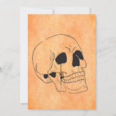 ヴィンテージエレガントのハロウィーンの衣装パーティー 招待状 (裏面)