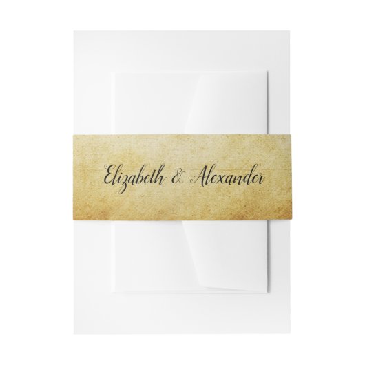 ヴィンテージエレガントの書結婚道 招待状ベリーバンド (正面例)