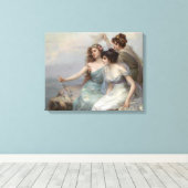 ヴィンテージエレガントの美女 キャンバスプリント (インサイチュ (ウッドフロア))