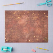 ヴィンテージエレガントの花が紙の質感に輝く 薄葉紙 (クラフト)