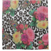 ヴィンテージエレガントの花のシャワーカーテン シャワーカーテン (正面)