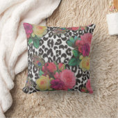 ヴィンテージエレガントの花クジャクフローラ クッション (ブランケット)