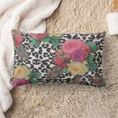 ヴィンテージエレガントの花クジャクフローラ ランバークッション (ブランケット)