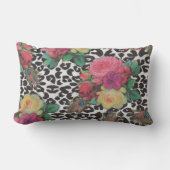 ヴィンテージエレガントの花クジャクフローラ ランバークッション (正面)