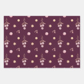 ヴィンテージエレガントの鐘のパターン ラッピングペーパーシート (正面3)