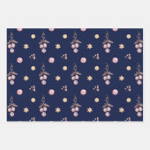 ヴィンテージエレガントの鐘のパターン ラッピングペーパーシート (正面)