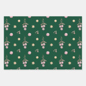 ヴィンテージエレガントの鐘のパターン ラッピングペーパーシート (正面3)