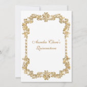 ヴィンテージエレガントアイボリーホワイト金ゴールドティアラキンセアニェラ 招待状 (裏面)