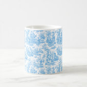 ヴィンテージエレガントアクアブルートイレデジュイ コーヒーマグカップ (中央)