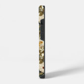 ヴィンテージエレガントアジサイの花 iPhoneケース (左側面)