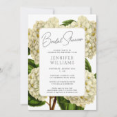 ヴィンテージエレガントアジサイフローラブライダルシャワー 招待状 (正面)